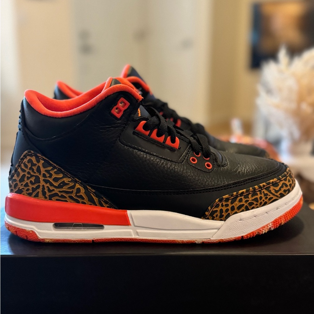 Air Jordan 3 Retro GS Black & Kumquat